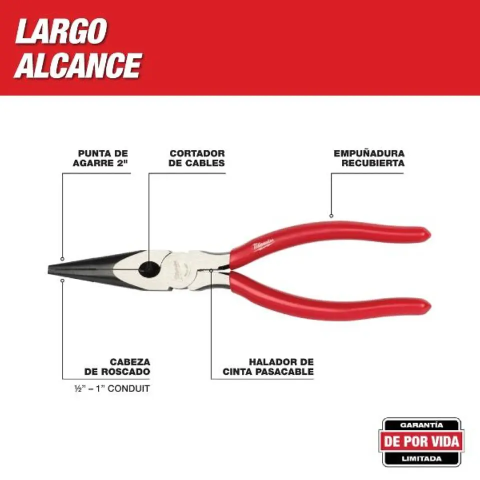 Alicate De Punta Larga 8