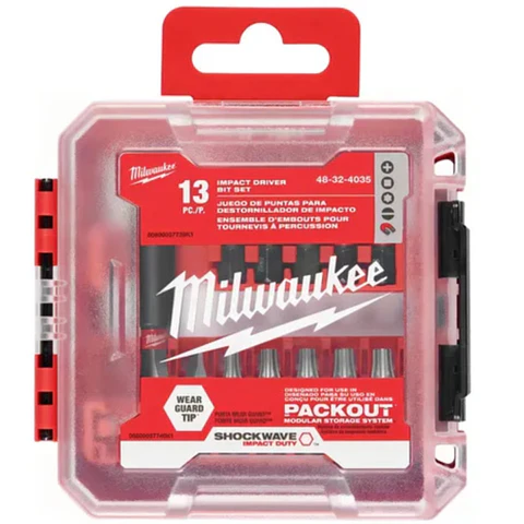 Puntas Shockwave 13 Piezas Para Packout Milwaukee  48-32-4035