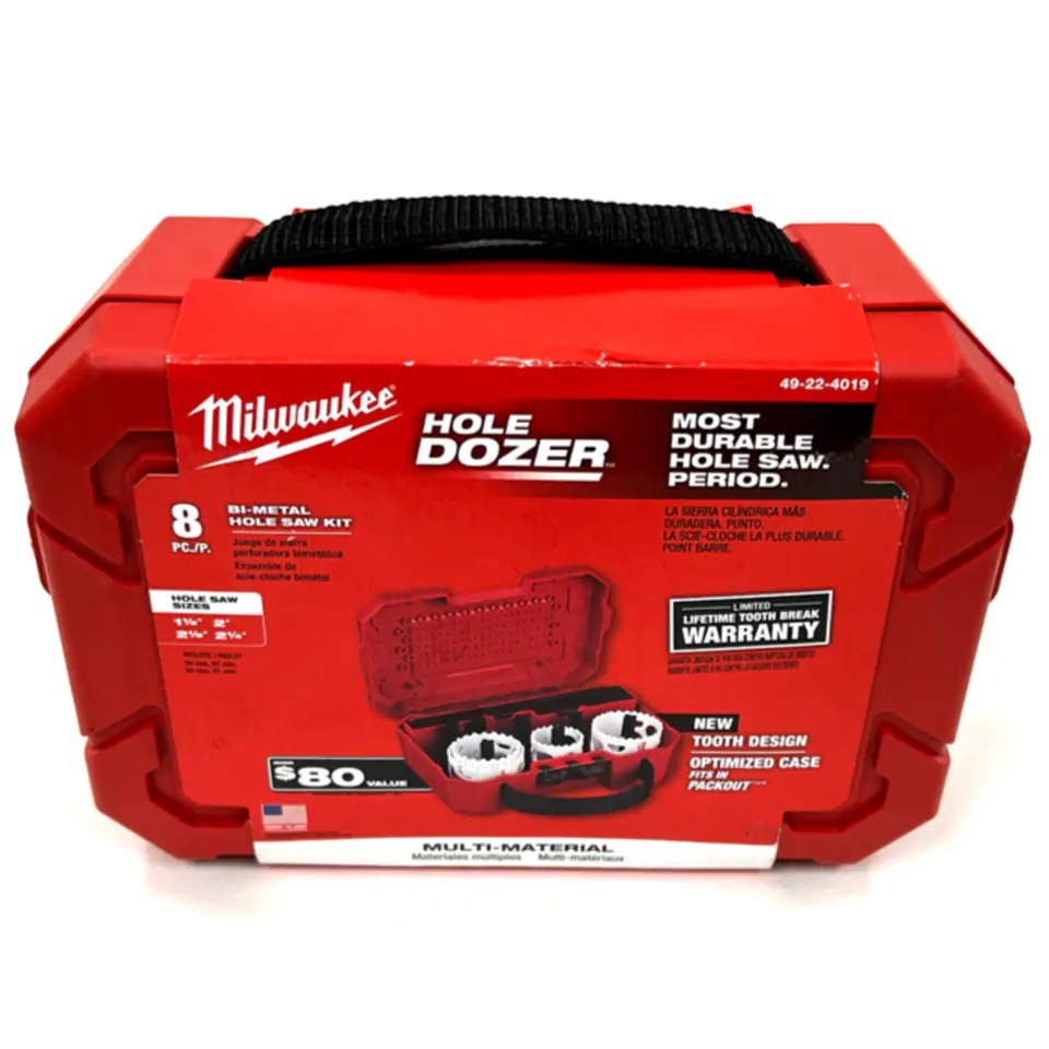 Sierra Copa 8 Pzas Bimetálica Milwaukee 49-22-4019 2