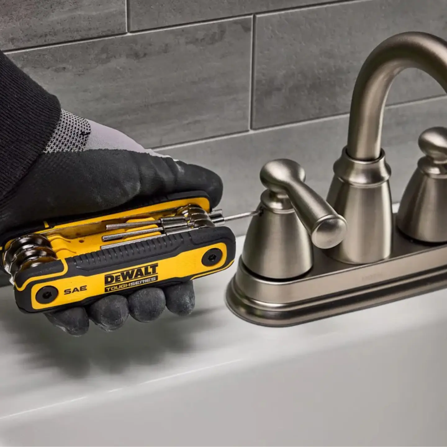 Llave Hexagonal Plegable Allen TougsSeries DeWalt DWHT70266 5