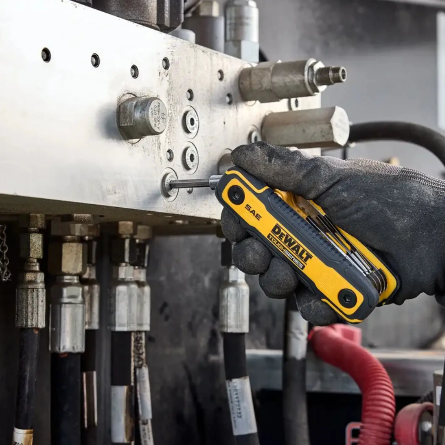 Llave Hexagonal Plegable Allen TougsSeries DeWalt DWHT70266 6