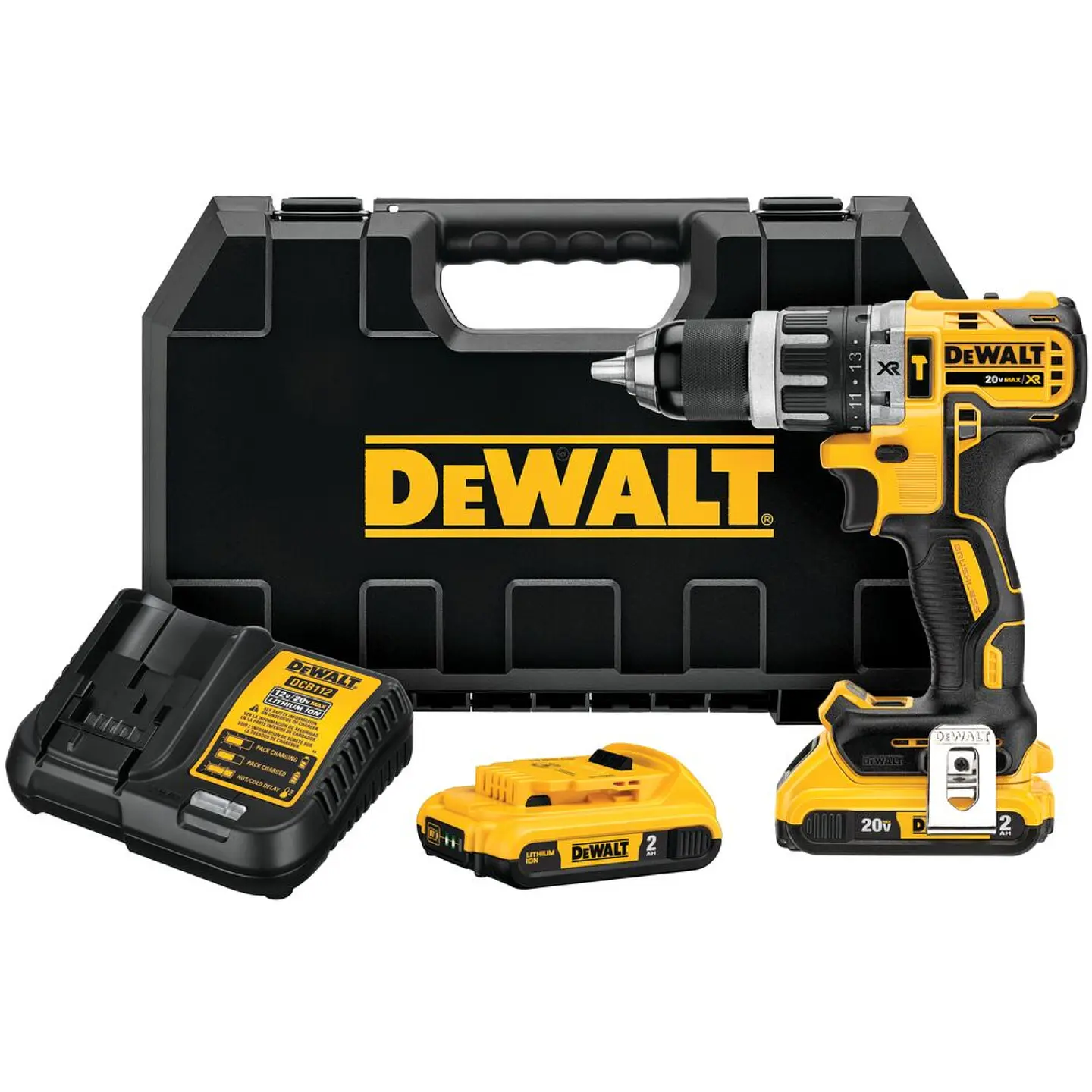 Kit Taladro Percutor Xr 20v Inalambrico Dewalt DCD796D2-B2 1