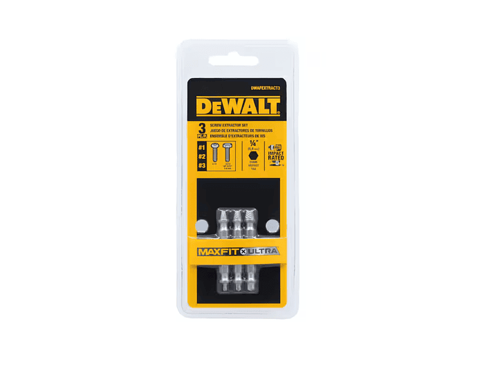 Extractores De Tornillos 3 Pzas MAXFIT ULTRA Dewalt DWAFEXTRACT3 1