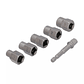 Set 5 Dados extractores Maxfit + Adaptador 1/4 Dewalt Dwafbextract5 - Miniatura 2