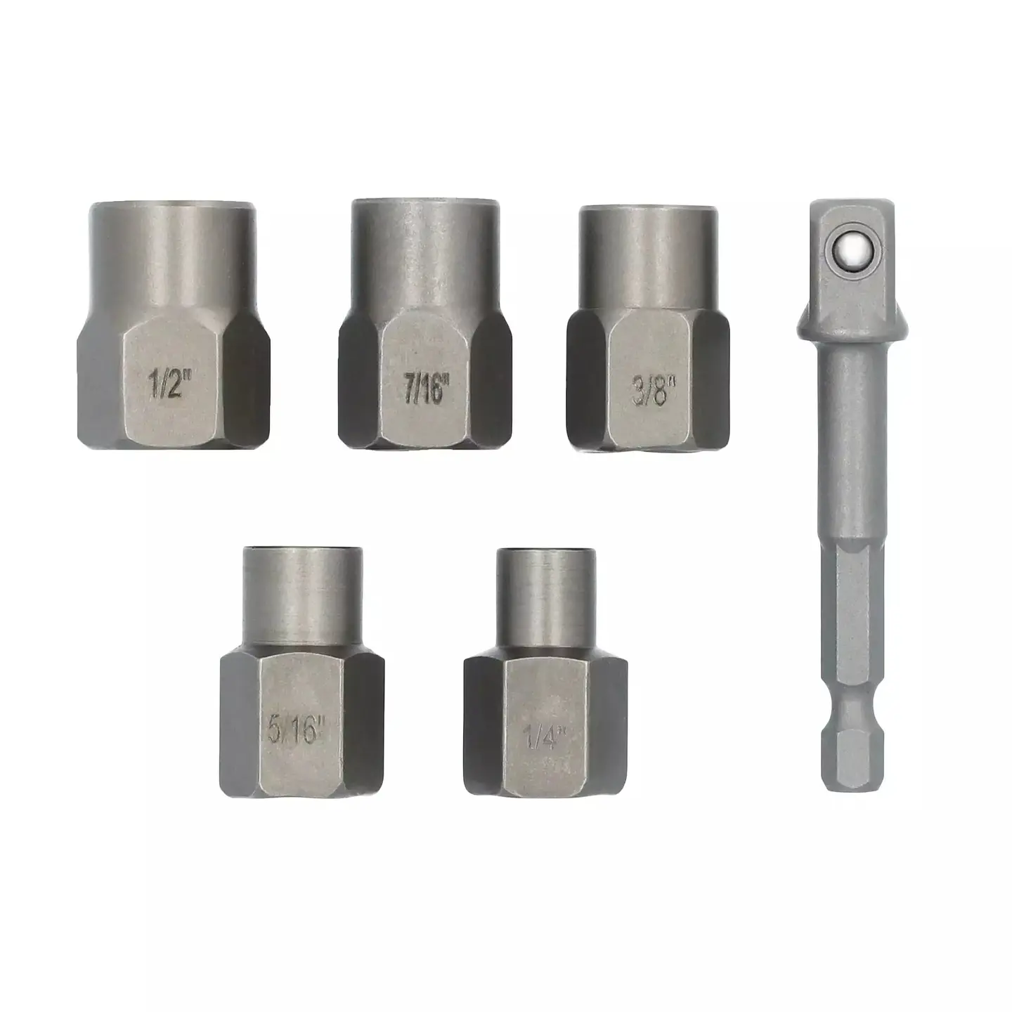 Set 5 Dados extractores Maxfit + Adaptador 1/4 Dewalt Dwafbextract5 3