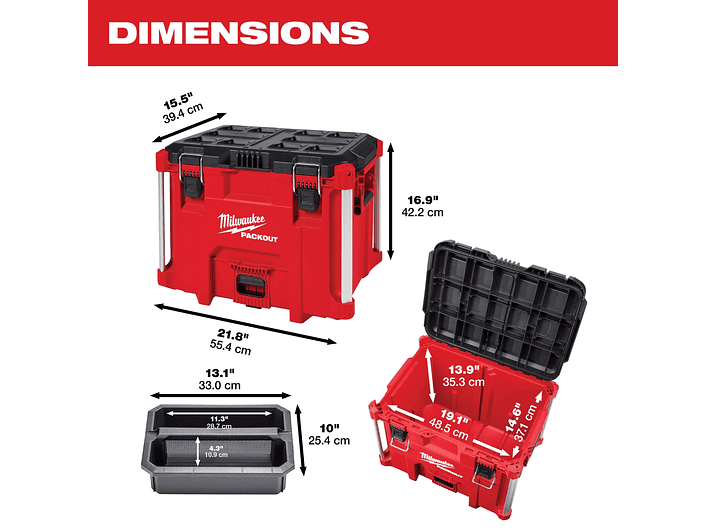 Caja Para Herramientas Packout XL Milwaukee 48-22-8429 2