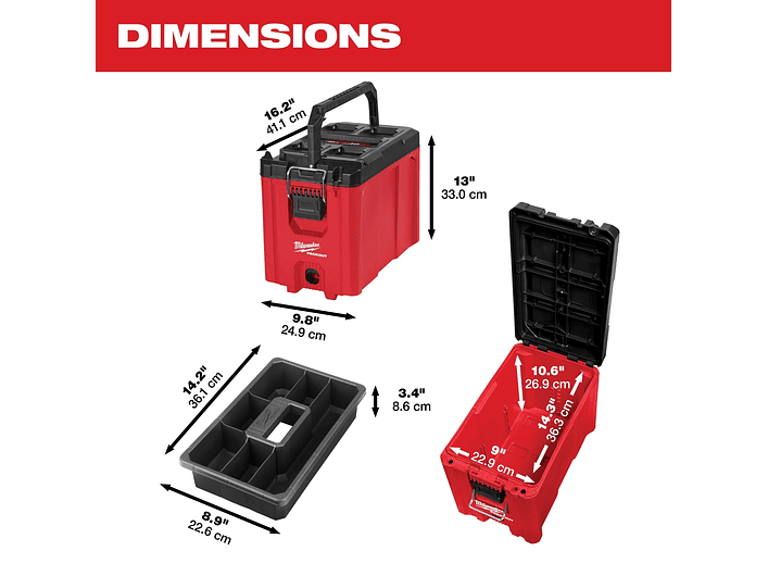 Caja de herramienta compacta Milwaukee Packout 48-22-8422 4