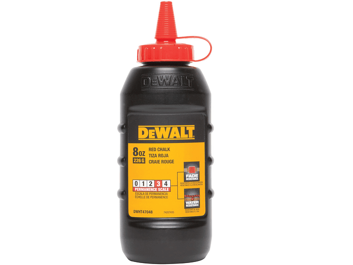  Tiza Roja Escala De Permanencia 3 Dewalt 226g DWHT47048L 1