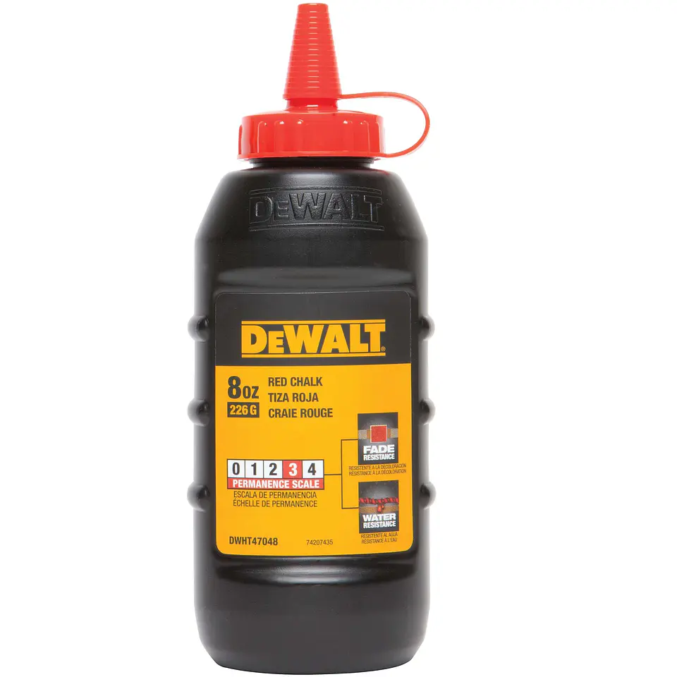  Tiza Roja Escala De Permanencia 3 Dewalt 226g DWHT47048L 1