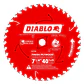 Disco Sierra Circular 7 ¼ 40Dientes Madera Diablo D0740 - Miniatura 1