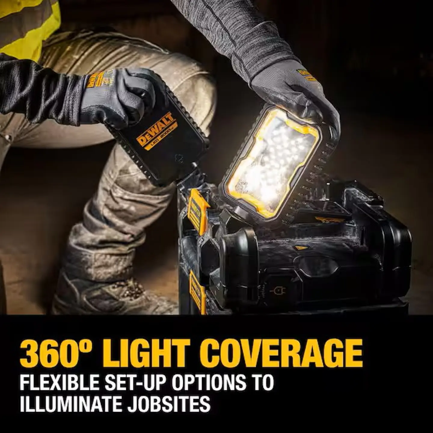 Luz de Led ToughSystem 360° Ajustable Dewalt DWST08062 6
