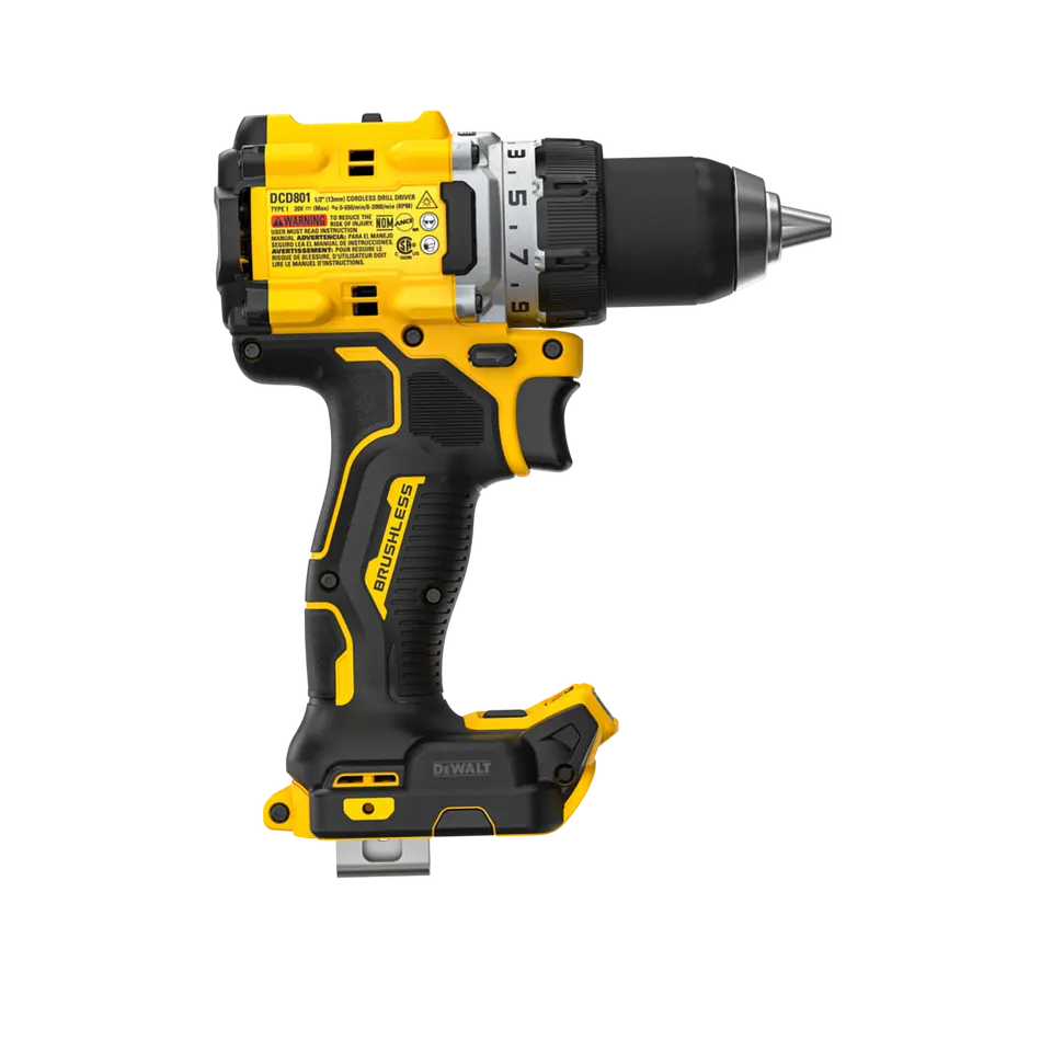 Taladro Atornillador XR 1/2 20v Dewalt DCD801B 4