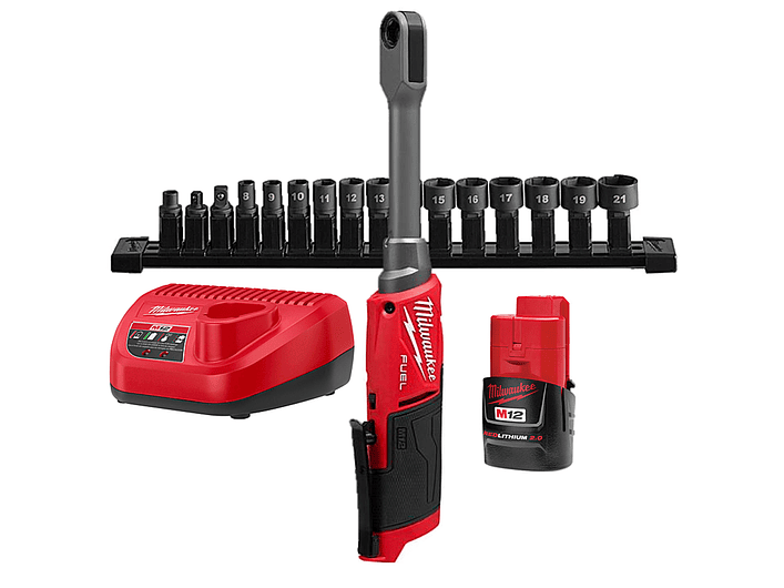 Kit Llave Chicharra Extendida M12 Milwaukee 3050-21  1