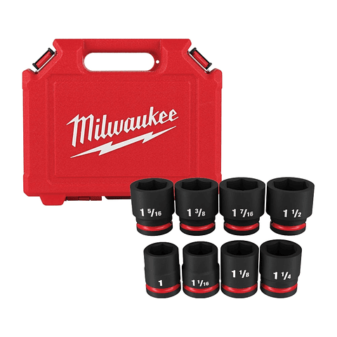 Set 8 Dados de Impacto 3/4" Milwaukee 49-66-7017