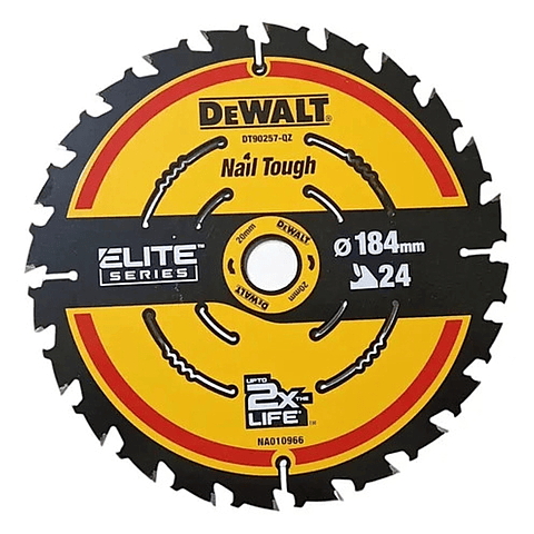 Disco Sierra 7 1/4" 24 Dientes Madera Dewalt DT90257-QZ