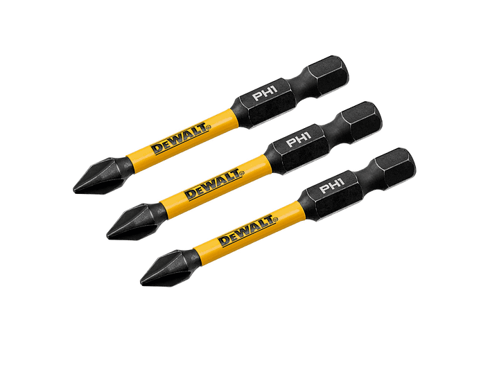 Set 3 Puntas Phillips 2-1/4 PH1 Flextorq Dewalt DWAF2PH1IR3 2