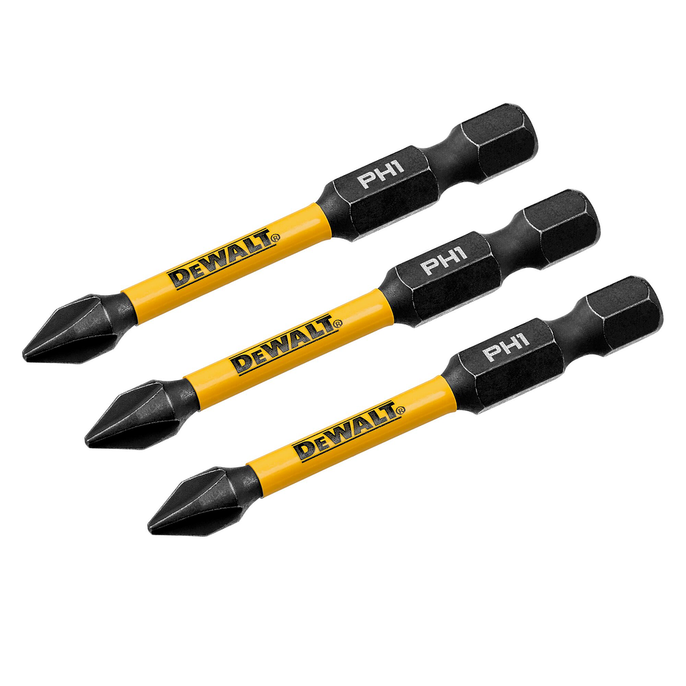 Set 3 Puntas Phillips 2-1/4 PH1 Flextorq Dewalt DWAF2PH1IR3 2