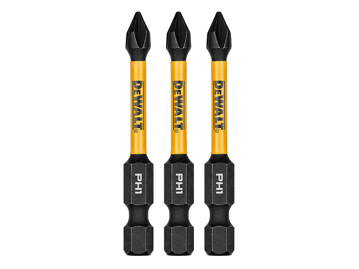 Set 3 Puntas Phillips 2-1/4 PH1 Flextorq Dewalt DWAF2PH1IR3 1
