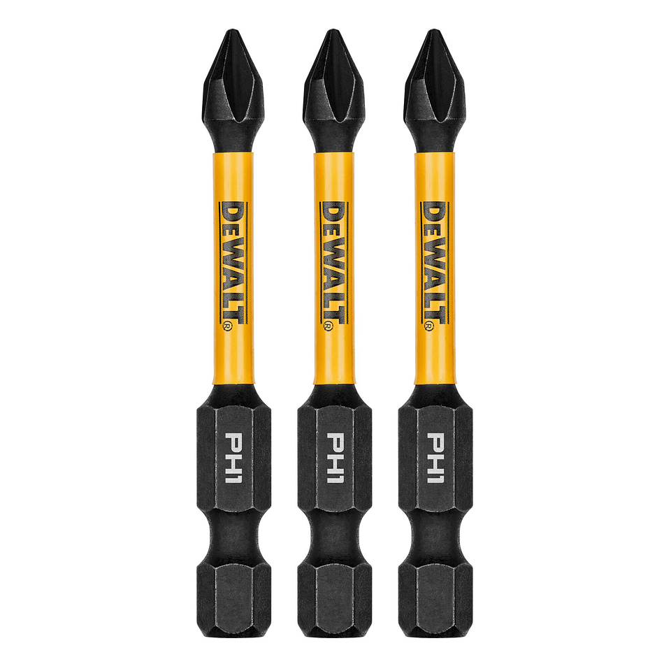 Set 3 Puntas Phillips 2-1/4 PH1 Flextorq Dewalt DWAF2PH1IR3 1