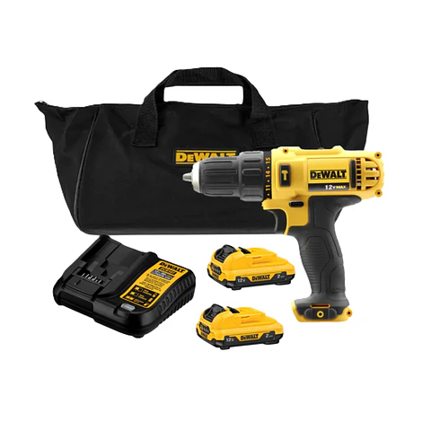 Kit Taladro Percutor Inalámbrico 12V Dewalt DCD716D2-B2
