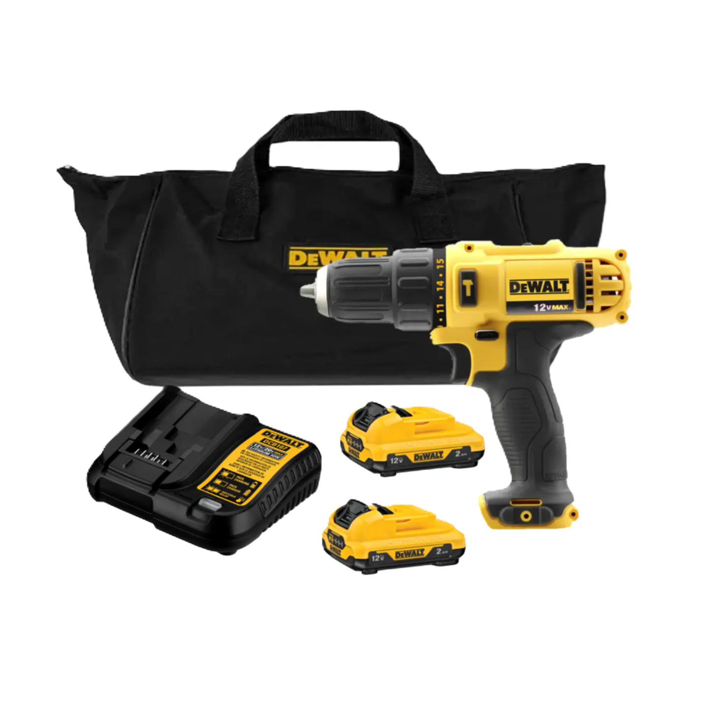Kit Taladro Percutor Inalámbrico 12V Dewalt DCD716D2-B2 1
