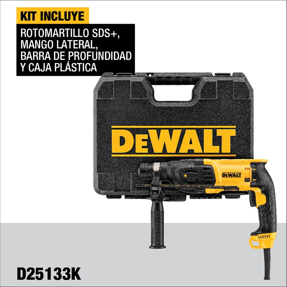 Rotomartillo Combinado SDS Plus 1” 800w Dewalt D25133K-B2 3