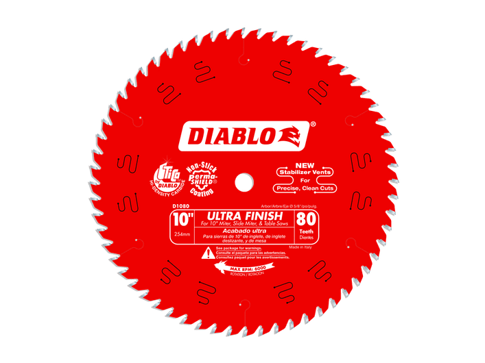 Disco Sierra Circular 10” 80 D Diablo D1080X 2