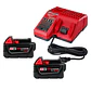 Kit 2 Baterias 5AH + Cargador M18 Milwaukee 48-59-1852B - Miniatura 1