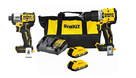 Kit DEWALT Taladro Percutor + Atornillador de Impacto 20V XR