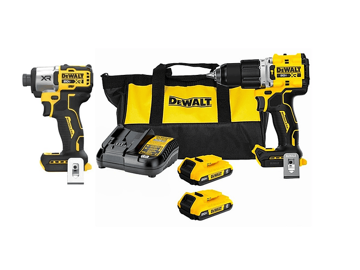 Kit DEWALT Taladro Percutor + Atornillador de Impacto 20V XR 1