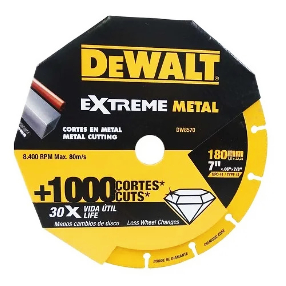 Disco Corte Diamantado 7” Metal Dewalt DW8570 2