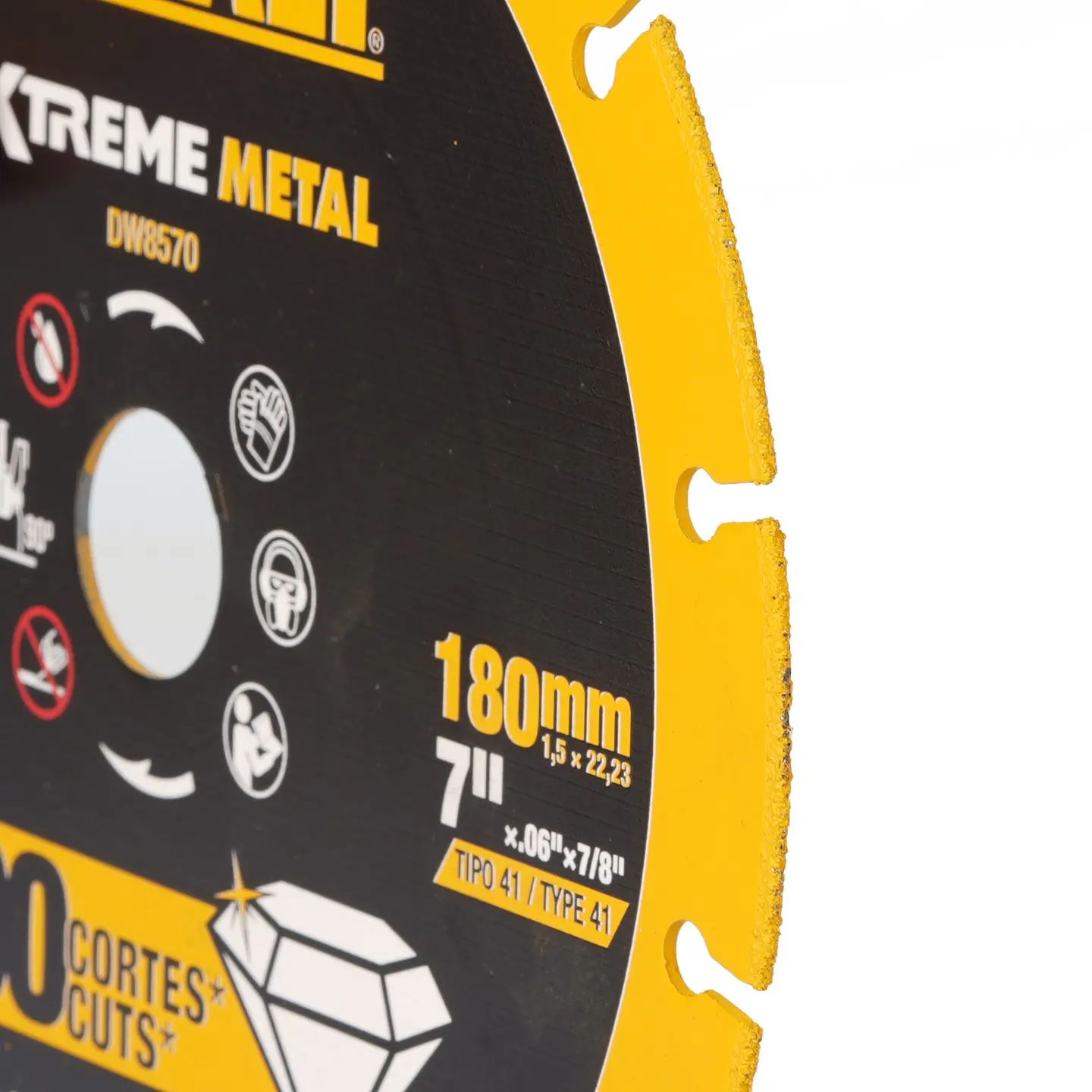 Disco Corte Diamantado 7” Metal Dewalt DW8570 3