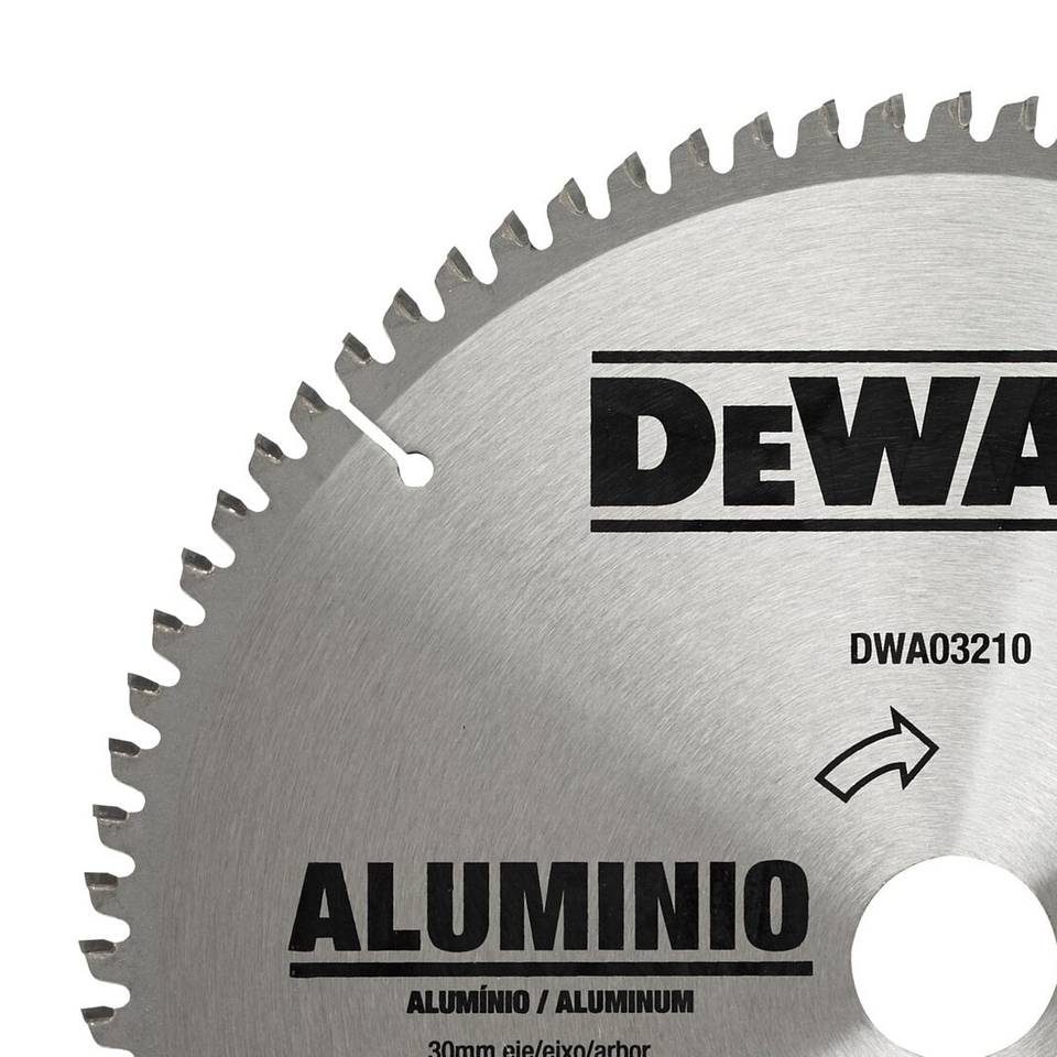 Disco Sierra 10” 80 Dientes Aluminio Dewalt DWA03210 3