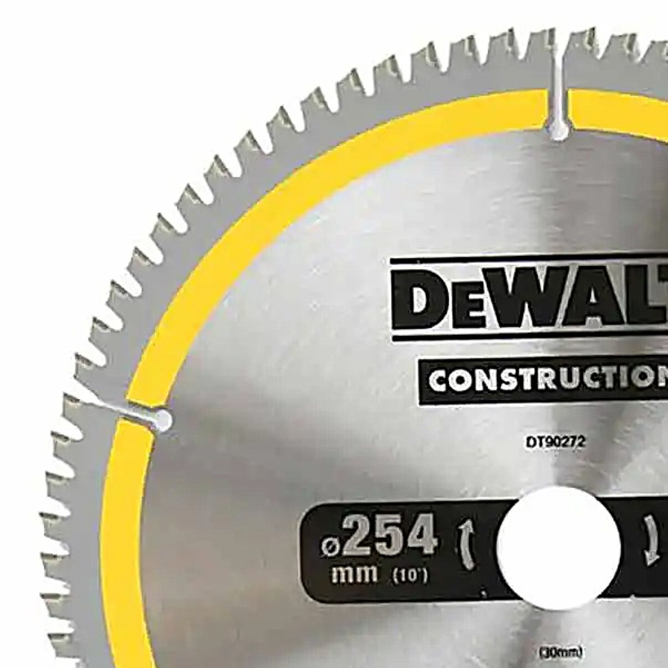 Disco Sierra Construction 10'' 80 Dientes Dewalt DT90272-QZ 3