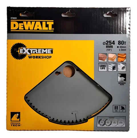 Disco Sierra Extreme 10” 80 Dientes Dewalt DT90291-QZ