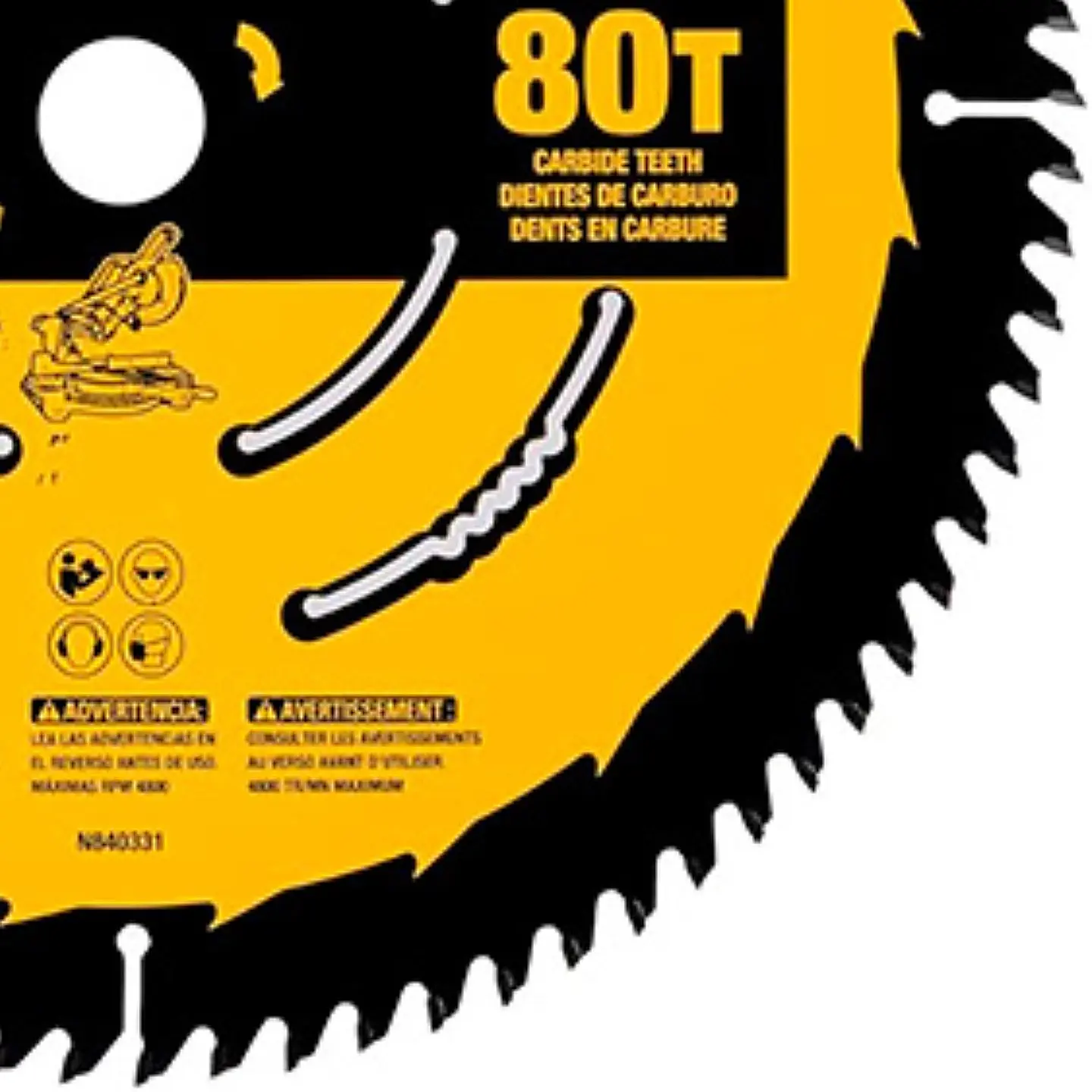 Disco Sierra 12” 80 Dientes Acabado Fino Dewalt DWA11280 4