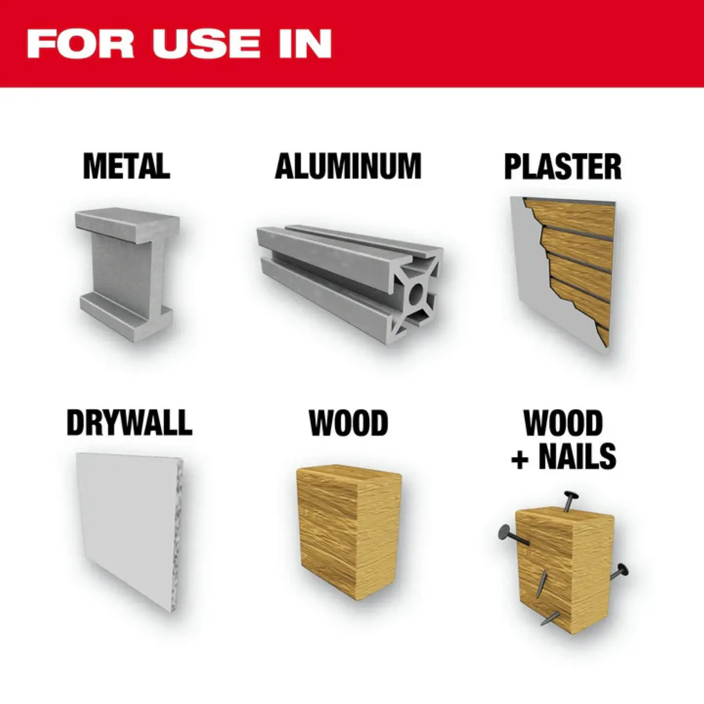 Sierras Copa BI-METAL Multimaterial  Milwaukee 9 Pzas 49-22-4009 2