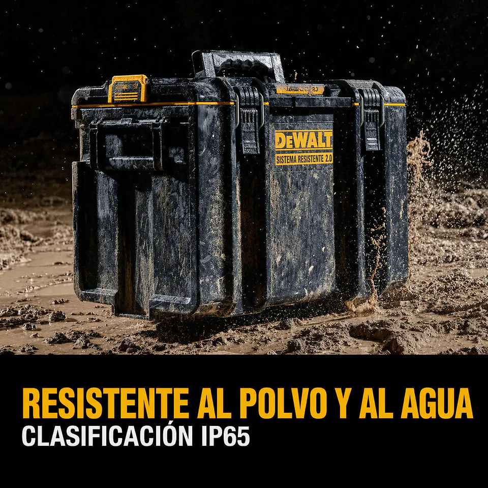 Torre de cajas ToughSystem 2.0 con ruedas DeWalt DWST60437 6
