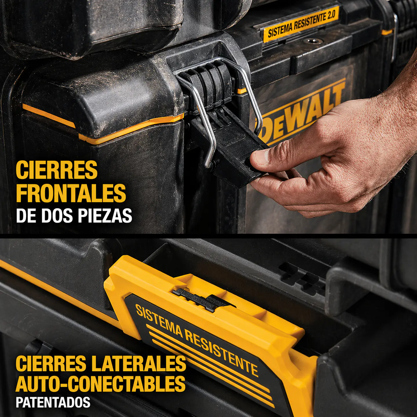 Torre de cajas ToughSystem 2.0 con ruedas DeWalt DWST60437 7