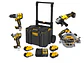 Kit DEWALT Carpinteria Taladros + Sierra + Esmeril + Maleta con Ruedas ToughSystem 2.0 - Miniatura 1