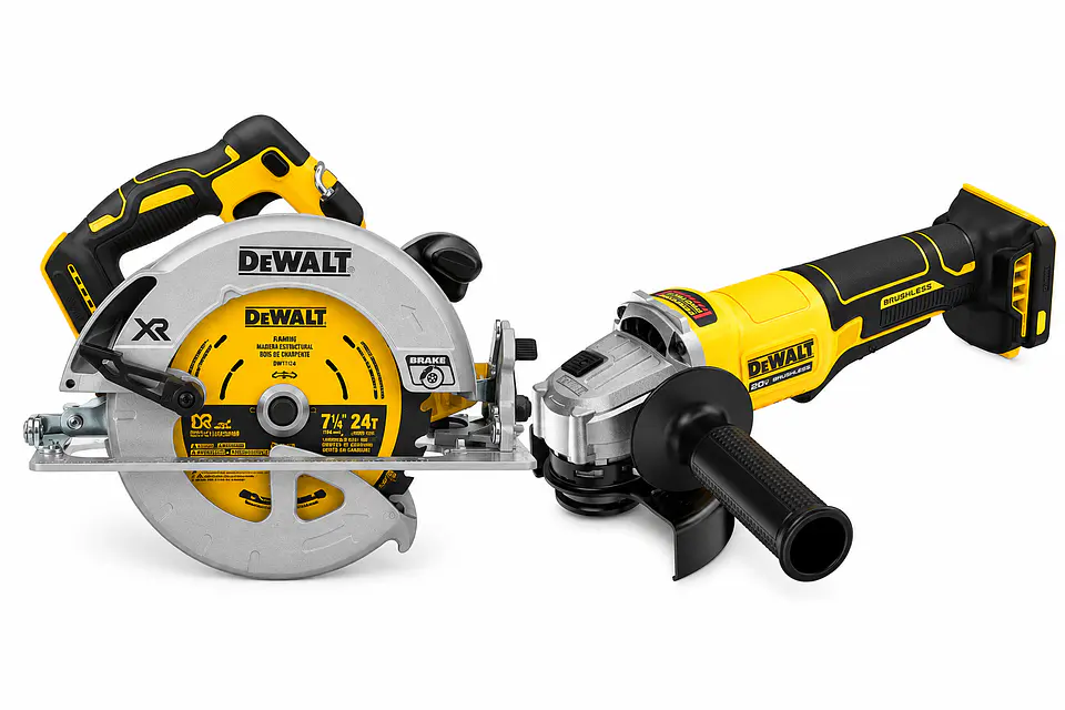 Kit DEWALT Carpinteria Taladros + Sierra + Esmeril + Maleta con Ruedas ToughSystem 2.0 3