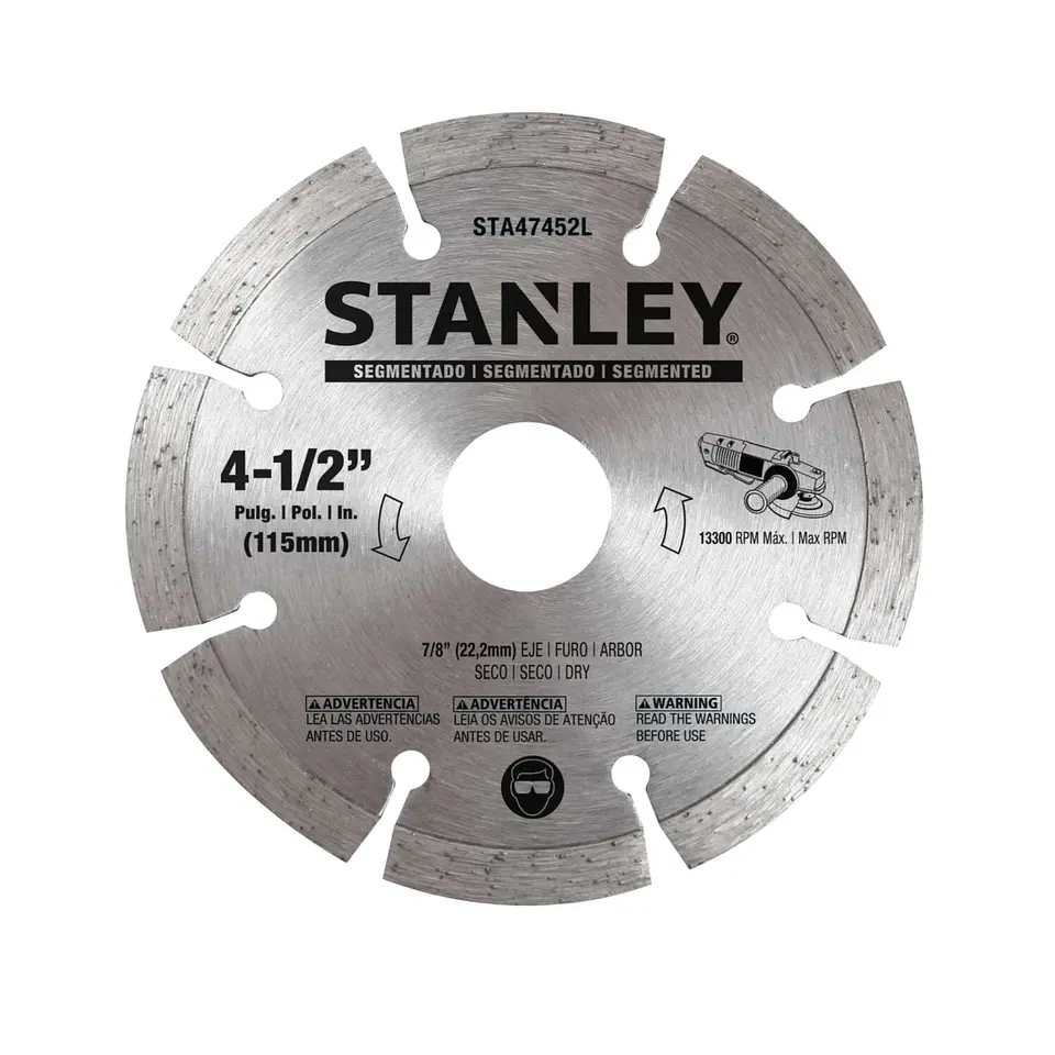 Disco Diamantado Segmentado 4,5 eje 5/8-7/8 Stanley STA47452L 2