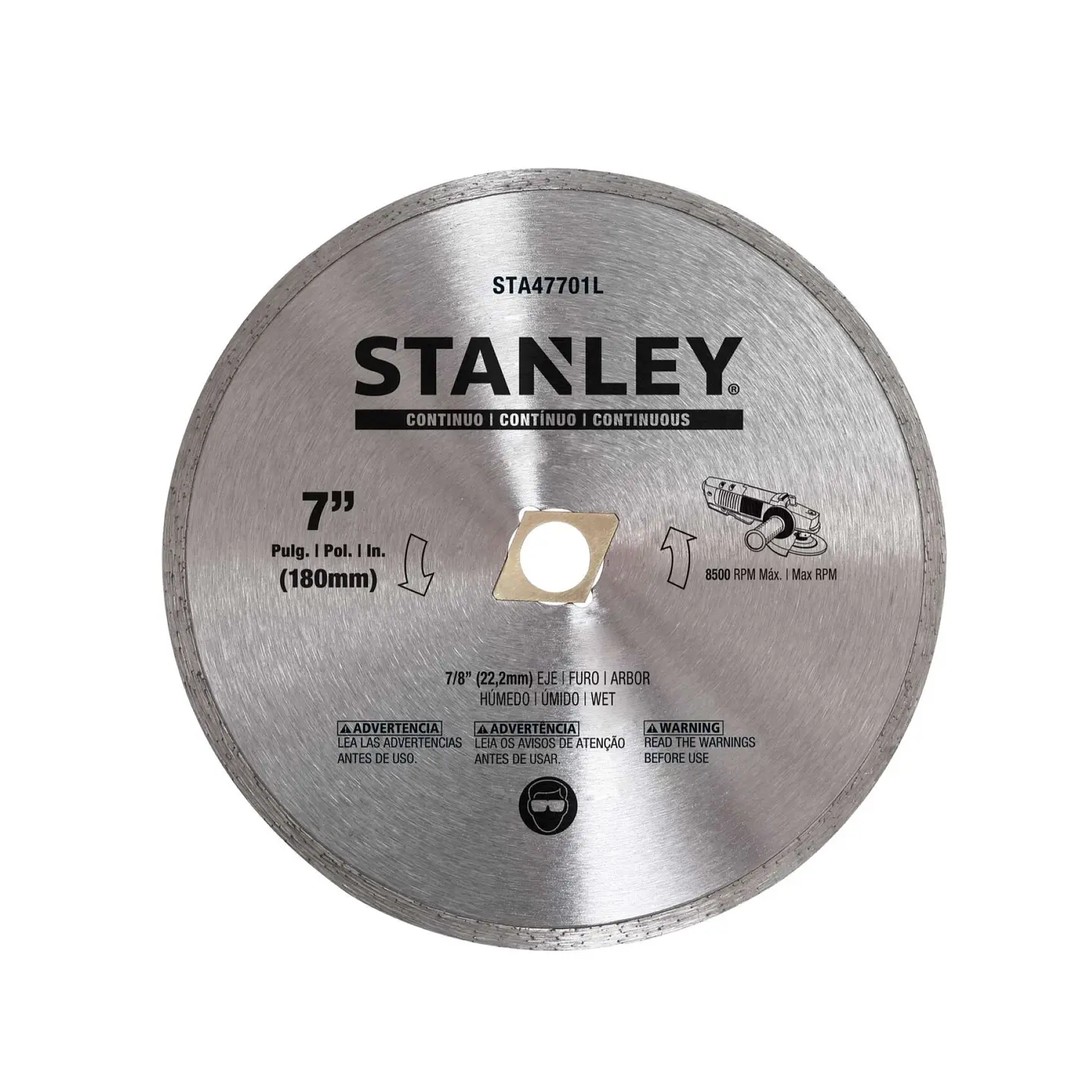 Disco Diamantado Continuo 7 eje 5/8-7/8 Stanley STA47701L 2