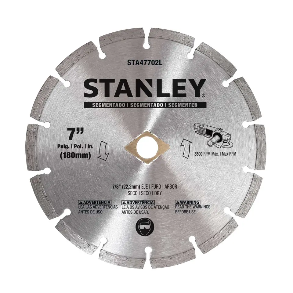 Disco Diamantado Segmentado 7 eje 5/8-7/8 Stanley STA47702L  2