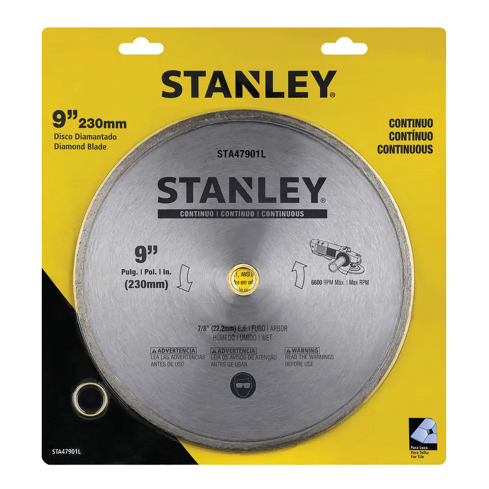Disco Diamantado Continuo 9 eje 5/8-7/8 Stanley STA47901L 1