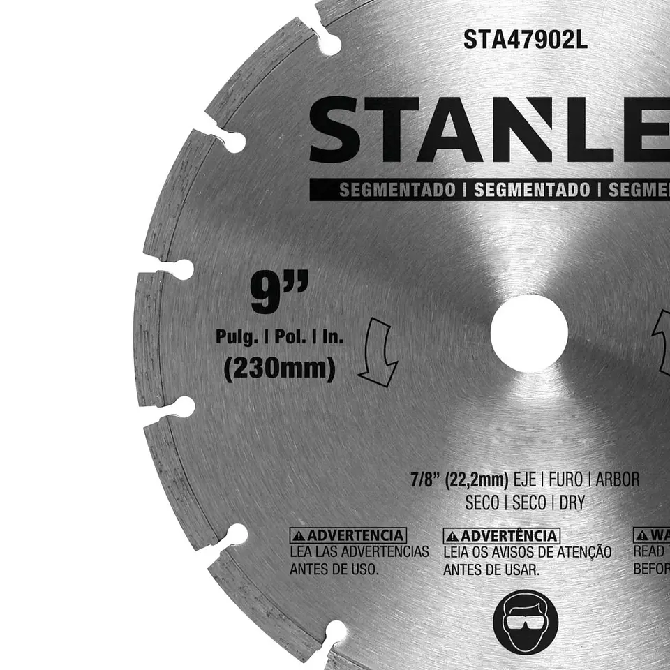 Disco Diamantado Segmentado 9 eje 5/8-7/8 Stanley STA47902L 3
