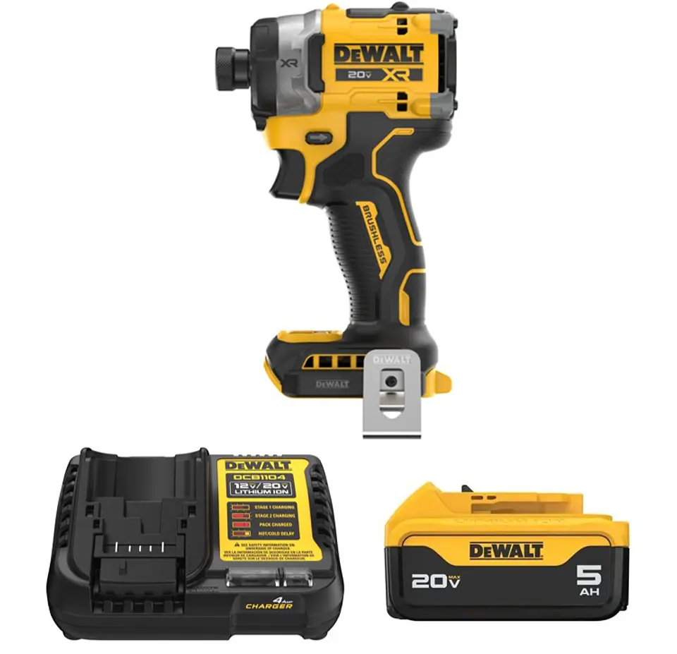 Kit Atornillador Impacto XR 20V + Batería DEWALT DCF860B 1