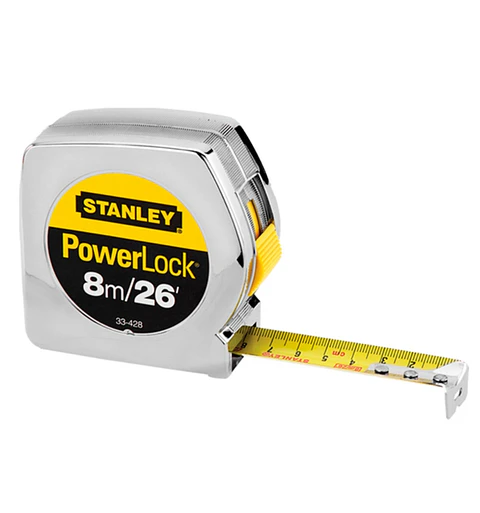 HUINCHA STANLEY 8M/26’ ALTA RESISTENCIA 33-428HT