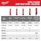 Detector de Voltaje Doble Rango Milwaukee 3203-20 con Luz LED - Miniatura 4