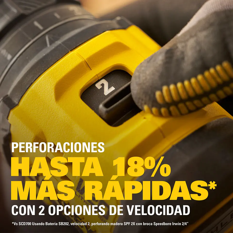 Taladro Atornillador Stanley 20V Brushless FATMAX SBD714D2T-B1 6